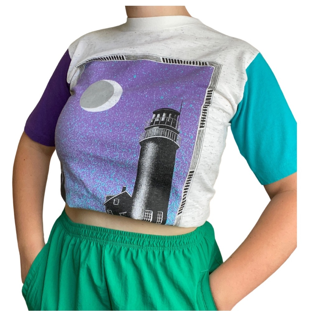 Vintage 90s Ocracoke lighthouse tee